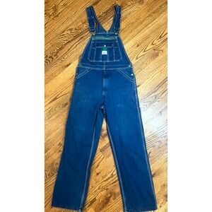 Liberty Overalls Men Bib Design Patented Denim Blue Workwear Pants